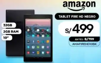 La Curacao Amazon Tablet Fire HD Negro 10" oferta