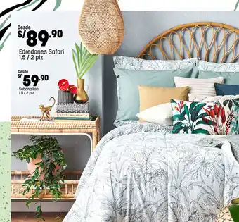 Plaza Vea Edredones Safari 1.5 / 2 plz oferta