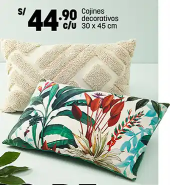 Plaza Vea Cojines Decorativos 30 x 45cm oferta