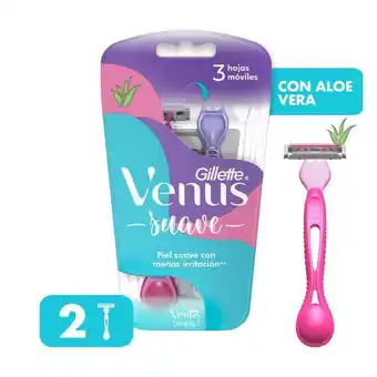 Vivanda Máquina de afeitar gillette mujer venus simply paquete 2un oferta