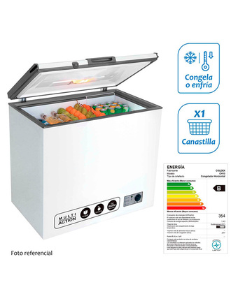 Tiendas EFE Congeladora coldex ch10p bl 247 litros - blanco oferta
