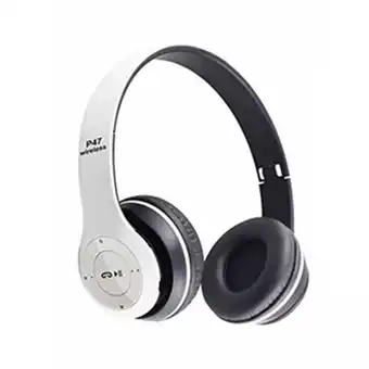 Tiendas EFE Audífono genérico inalámbrico bluetooth p47 - blanco oferta