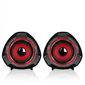 Tiendas EFE Parlantes micronics 2.0 rhapsody s315r - rojo oferta