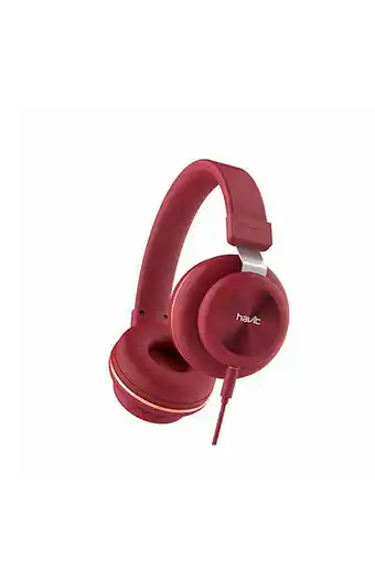 Tiendas EFE Audífonos alámbricos havit h2263d - rojo oferta