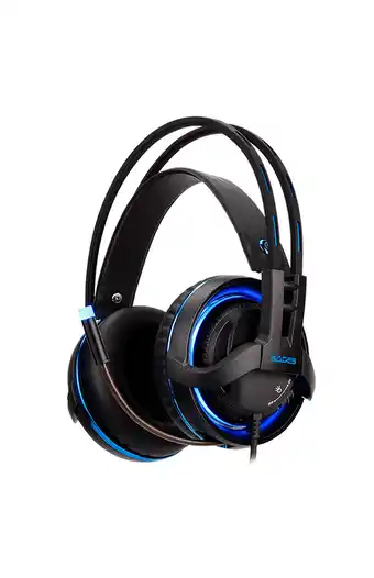 Tiendas EFE Audífonos gamer para pc sades diablo - negro azul oferta