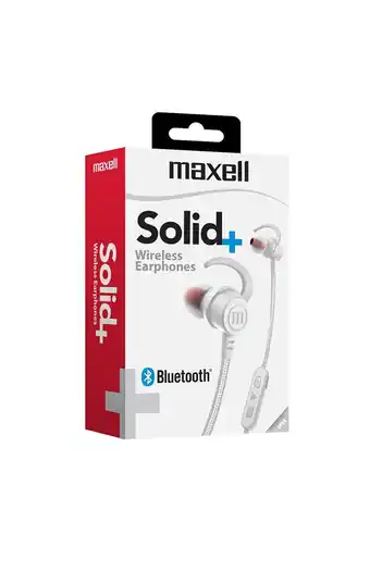 Tiendas EFE Audífonos bt maxell eb-bt100 solid con micrófono - blanco oferta