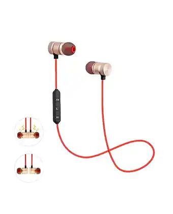 Tiendas EFE Audífono ballistic bt extreme serie 500+ rojo/dorado oferta