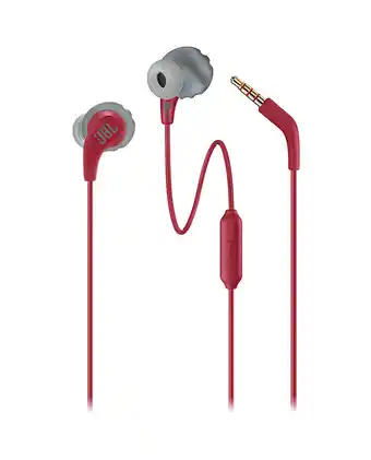 Tiendas EFE Audífonos jbl endurance run wired in-ear -rojo oferta