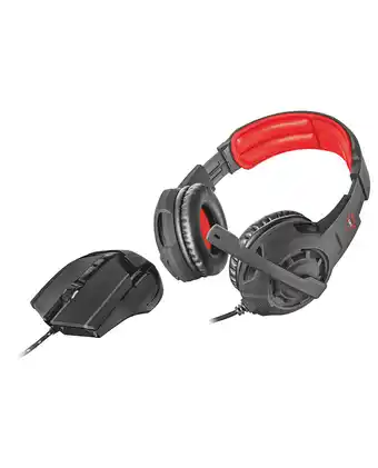 Tiendas EFE Set gamer trust audífonos + mouse gxt 784 - negro oferta