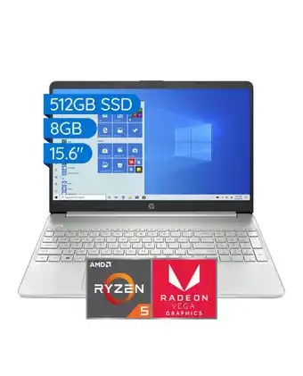 Tiendas EFE Laptop hp 15-ef1019la amd ryzen 5 8gb 512gb ssd 15.6"; oferta