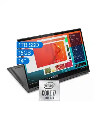 Tiendas EFE Laptop lenovo 2 en 1 yoga c740 intel core i7 14"; 16gb 1tb oferta