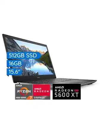 Tiendas EFE Laptop gamer dell amd ryzen 7 serie 4000 512gb ssd 16gb rx 5600 6gb oferta