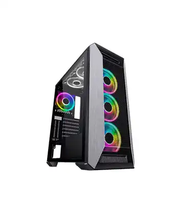 Tiendas EFE Case de pc halion acero v templado s/fuente oferta