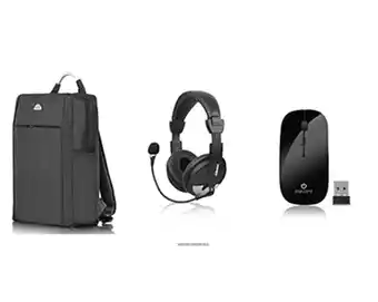 Tiendas EFE Auriculares micronics h700 con micrófono + mochila para laptop enkore + mouse enkore inalámbrico oferta