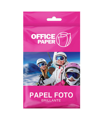 Tiendas EFE Papel fotográfico office paper brillante 180g por 50 hojas jumbo oferta