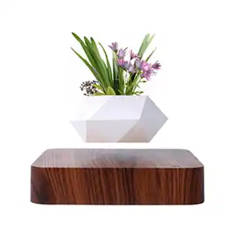 Tiendas EFE Maceta levitante ismart de base oscura cuadrada oferta