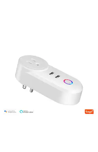 Tiendas EFE Adaptador tomacorriente inteligente wifi tuyasmart 2.4ghz oferta