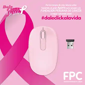 Tiendas EFE Mouse microsoft 1850 wireless pink oferta
