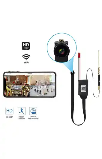 Tiendas EFE Kit cámara flex mn electronics wifi 1080p lente angular de 150° oferta