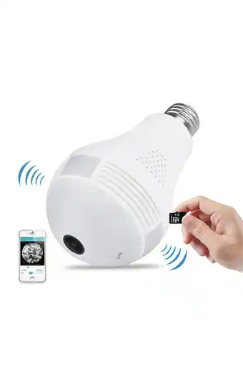Tiendas EFE Foco led cámara espía mn electronics wifi 1080 oferta
