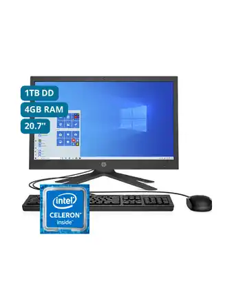 Tiendas EFE All in one hp 21-b0002la 20.7"; intel celeron j4025 1tb 4gb oferta