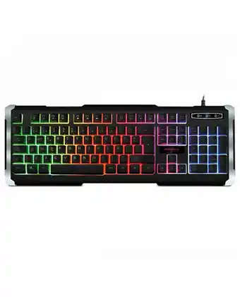 Tiendas EFE Teclado gamer micronics sparko mic k700 multimedia - negro oferta