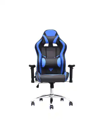 Tiendas EFE Silla gamer drif azul con negro oferta