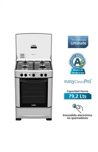Tiendas EFE Cocina a gas mabe cmp6010ag0 4 quemadores oferta