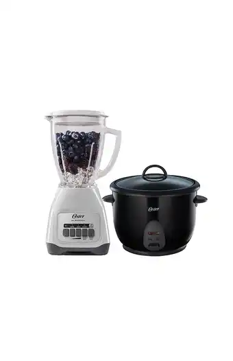 Tiendas EFE Combo oster licuadora 1.5 lt 2v + olla arrocera ckstrc1700b oferta