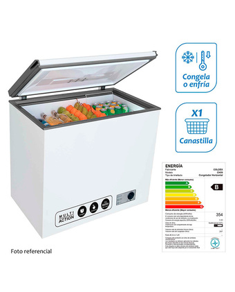 Tiendas EFE Congeladora coldex ch 09 bl 247 litros - blanco oferta