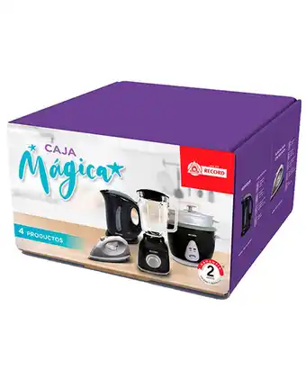 Tiendas EFE Combo record caja mágica: licuadora 1.5lt + arrocera 1.8lt + hervidor + plancha oferta