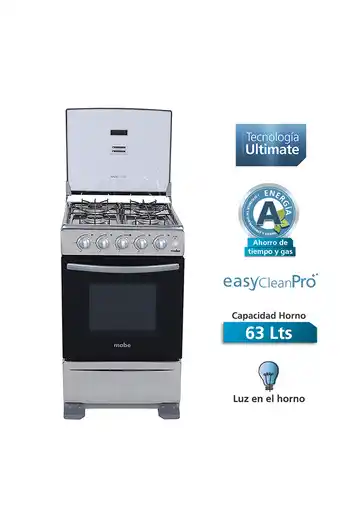 Tiendas EFE Cocina a gas mabe emp5120gp0 4 quemadores oferta