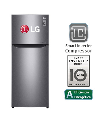 Tiendas EFE Refrigeradora lg top freezer gt22bppd 187l con múltiple flujo de aire - plateada oferta