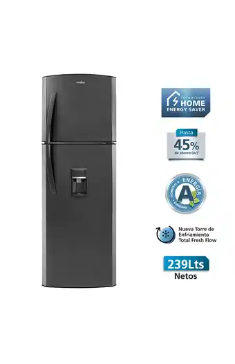 Tiendas EFE Refrigeradora mabe rma250fypg no frost 250l - grafito oferta