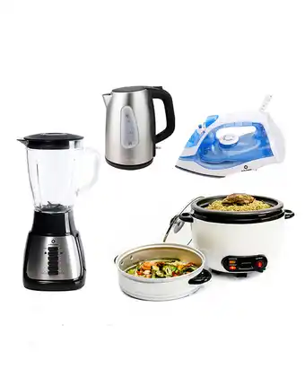Tiendas EFE Combo indurama: licuadora + olla arrocera + plancha + hervidor oferta