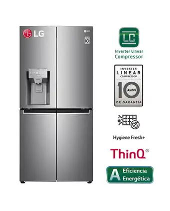 Tiendas EFE Refrigeradora lg lm57spn french door 427 lt oferta