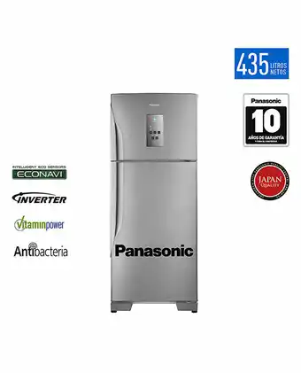 Tiendas EFE Refrigeradora panasonic nr-bt51pv3xd 435l - inox oferta