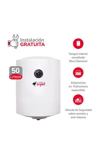 Tiendas EFE Terma eléctrica bryant 50l wide bryant oferta