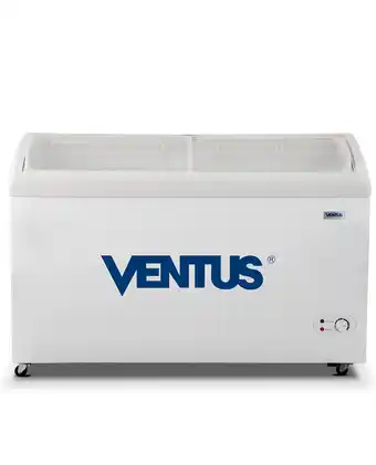 Tiendas EFE Congeladora ventus dual tapa vidrio curva 368 lts oferta