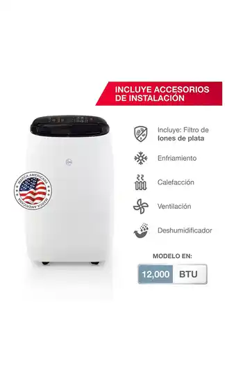 Tiendas EFE Aire acondicionado rheem portátil 12000 f/c btu oferta