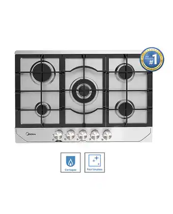 Tiendas EFE Cocina empotrable a gas 30"; inox midea oferta