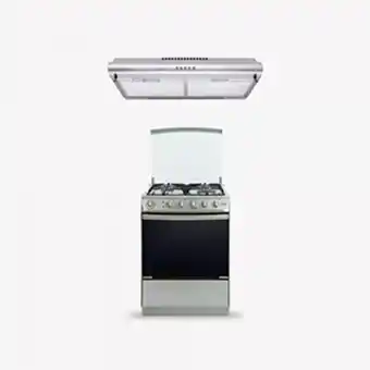 Tiendas EFE Combo klimatic: cocina de pie tedesca + campana extractora iwh101ixg oferta
