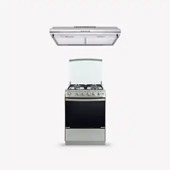 Tiendas EFE Combo klimatic: cocina de pie lucida + campana extractora iwh101ixg oferta