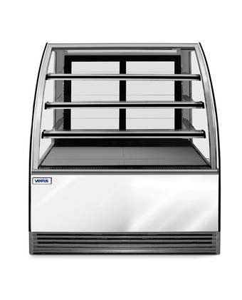 Tiendas EFE Vitrina refrigerada curva ventus 450 lts 3 repisas oferta