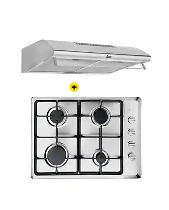 Tiendas EFE Combo teka: encimera gas hlx 50 4g ai ci + campana cl 610 s con filtro oferta