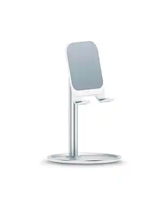 Tiendas EFE Soporte celular mesa usams plateado us-zj048 oferta