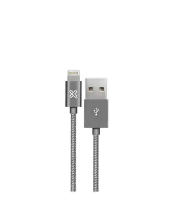 Cable lightning para apple de 1 metro - gris