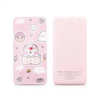 Tiendas EFE Power bank icarer vidrio templado 10000mah - rosado oferta