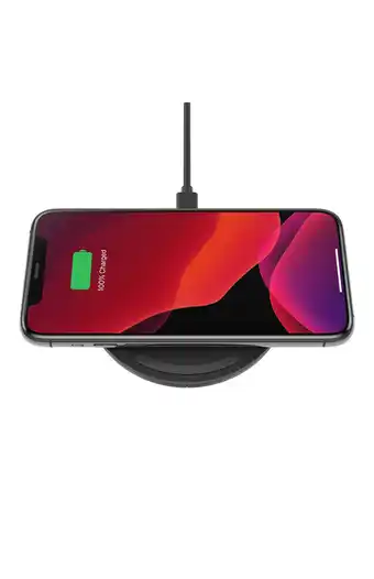 Tiendas EFE Base de carga inalámbrica 10w + cargador de pared qc 3.0 + cable belkin - negro oferta