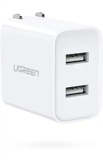 Tiendas EFE Cargador de pared ugreen usb doble puerto oferta
